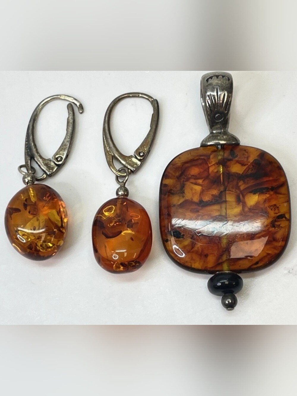 Silpada Sterling Silver Baltic Amber Pendant